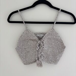 🍀 American Eagle Crochet Crop Top